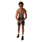Men's Black 8" Half Tights - Black