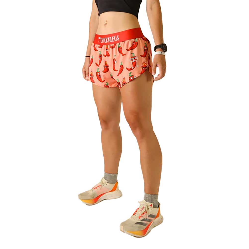 Women's Chili Peppers 1.5" Split Shorts - Chili Peppers