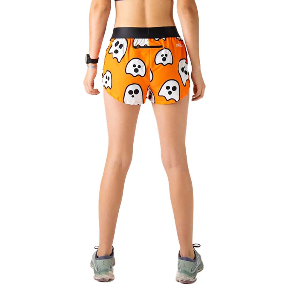 Women's Ghosts 1.5" Split Short - Orange Ghosts