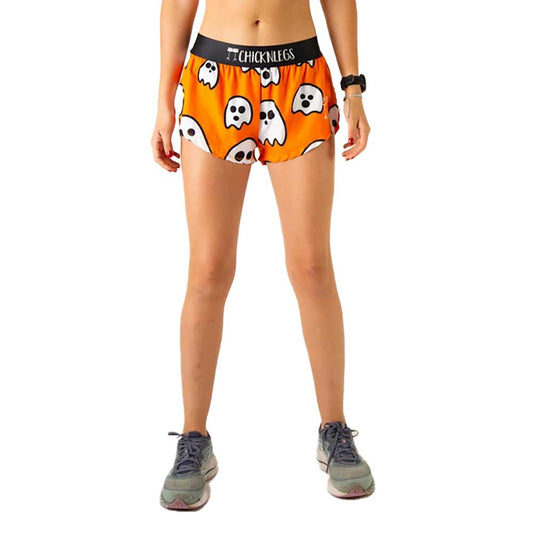 Women's Ghosts 1.5" Split Short - Orange Ghosts
