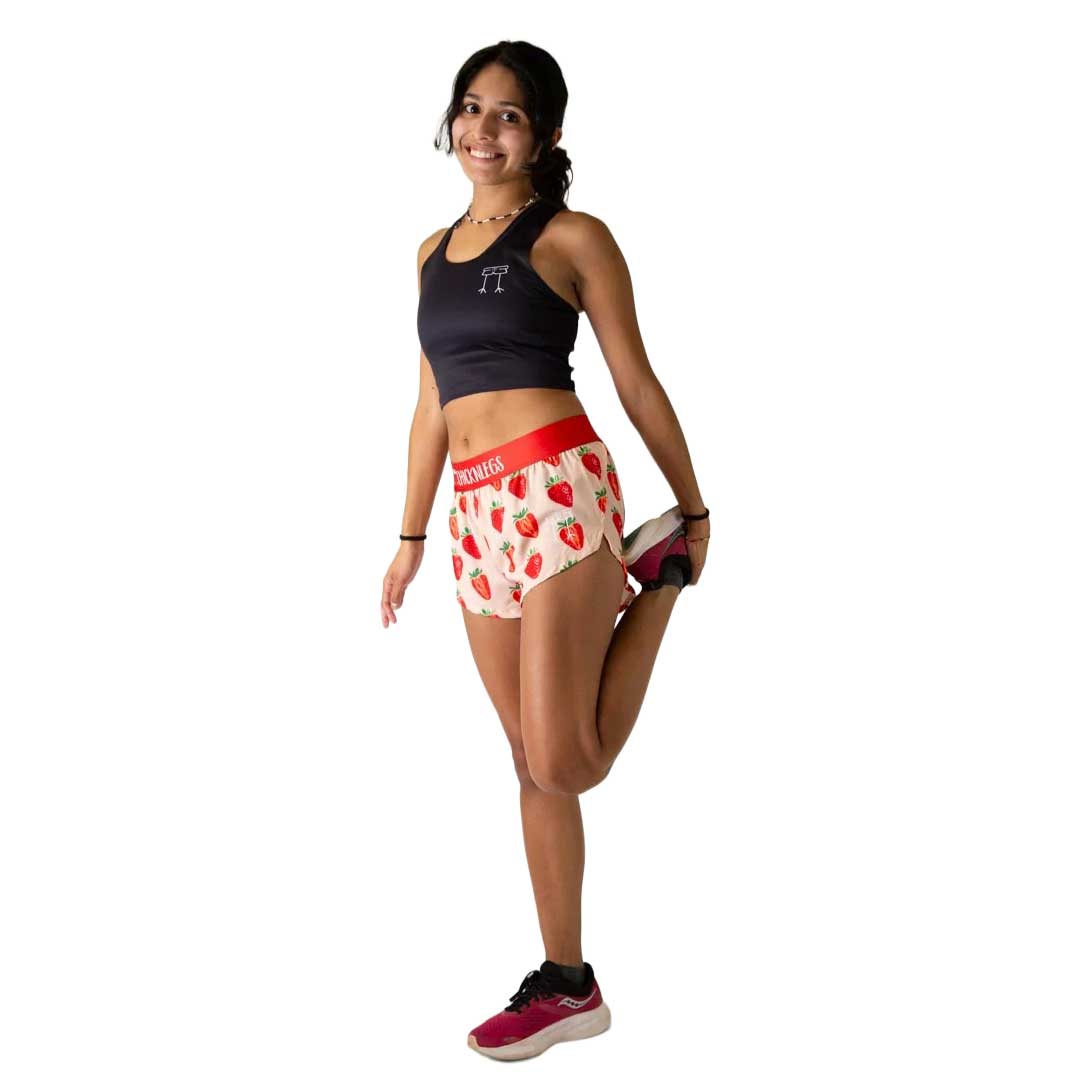 Women's Strawberry Szn 1.5" Split Short - Strawberries