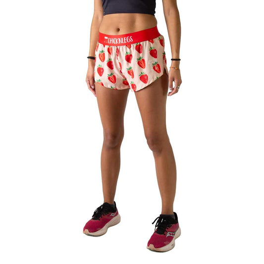 Women's Strawberry Szn 1.5" Split Short - Strawberries