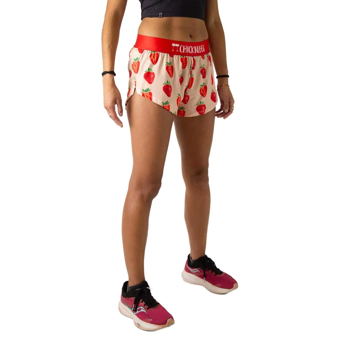Women's Strawberry Szn 1.5" Split Short - Strawberries