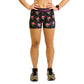 Women's Flamingo 3" Compression Short - Black Flamingo