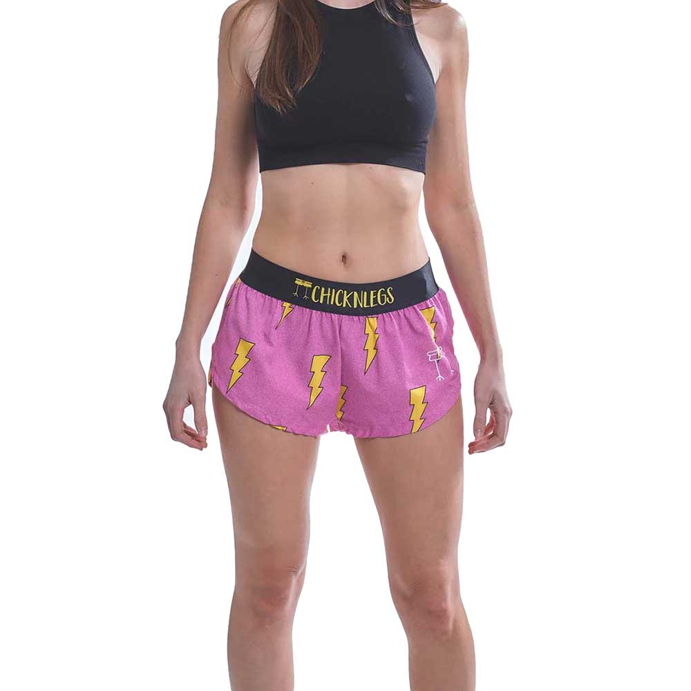 Women's Pink Bolts Split Short Pink Bolts – Gazelle Sports