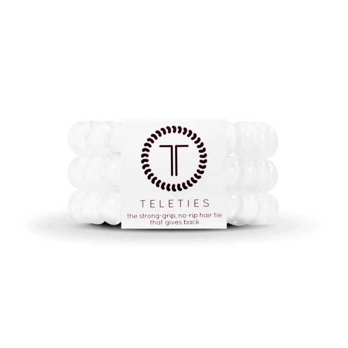 Hair Ties Large 3-Pack - Coconut White