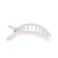 Flat Round Hair Clip Medium - Coconut White