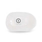 Flat Round Hair Clip Medium - Coconut White