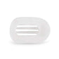 Flat Round Hair Clip Medium - Coconut White