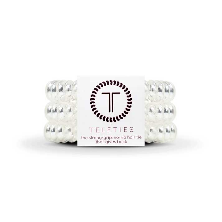 Hair Ties Large 3-Pack - Crystal Clear