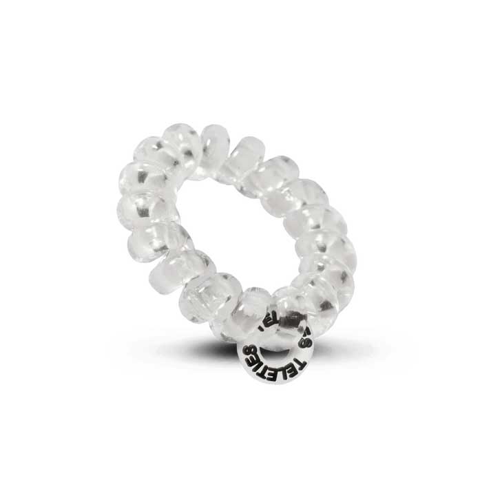 Hair Ties Tiny 5-Pack - Crystal Clear