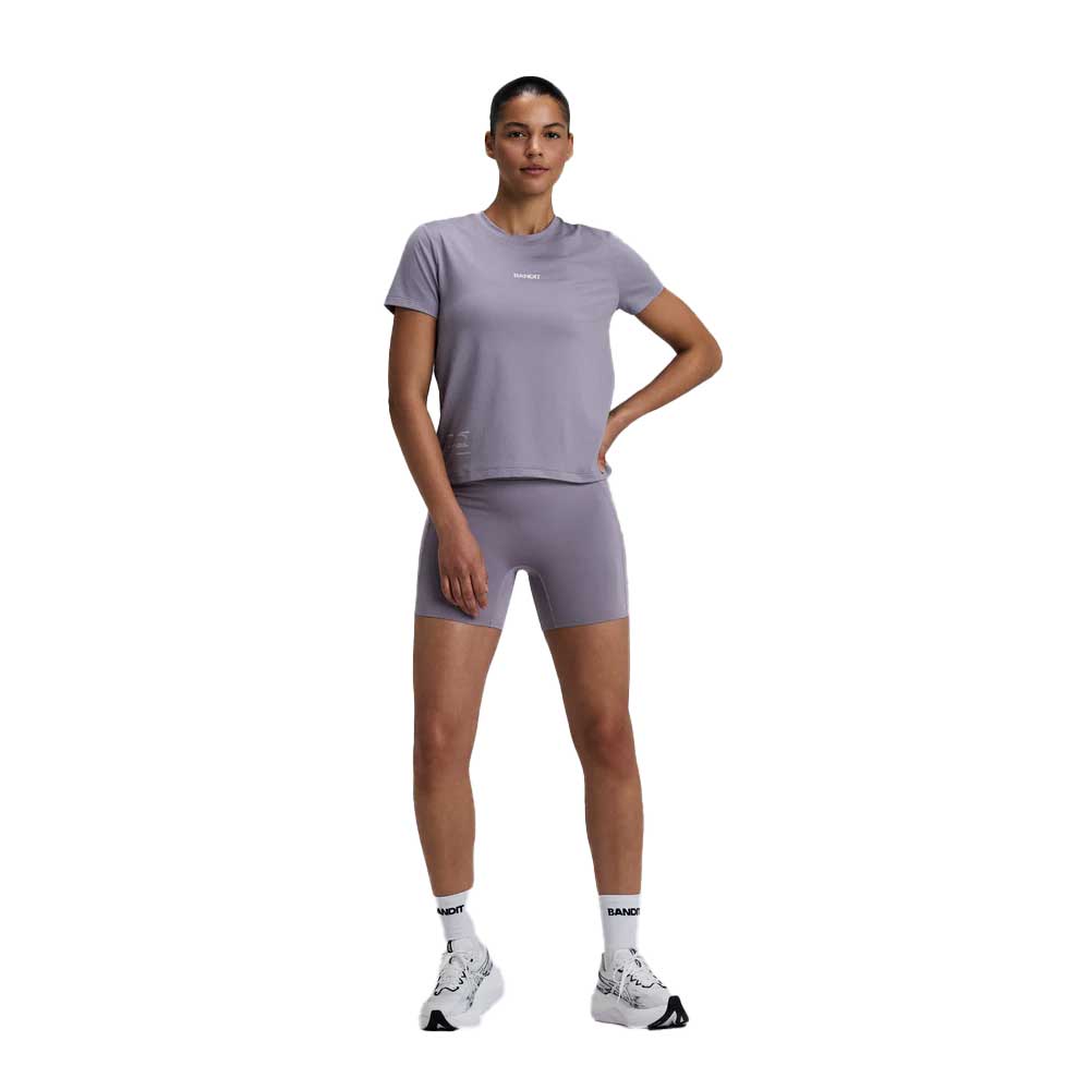 Women's Micromesh Short Sleeve Relaxed Tee - Violet Fog