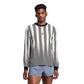Men's Micromesh Long Sleeve Performance Tee - Checkerboard Stripe Stone White
