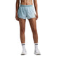 Women's Split Shorts - Uneven Horizontal Gradient Lagoon/Mist