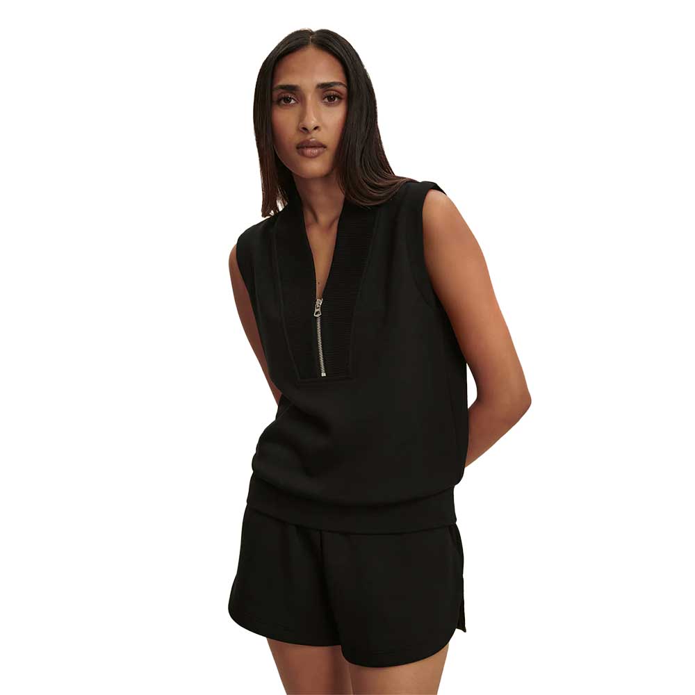 Women's Beau Sleeveless 1/2 Zip - Black