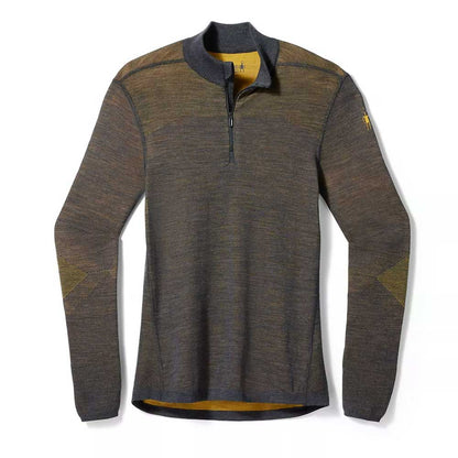 Men's Intraknit™ Thermal Merino Base Layer 1/4 Zip - Charcoal-Honey Gold