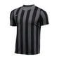 Youth Short Sleeve Striped Division IV Jersey - Black
