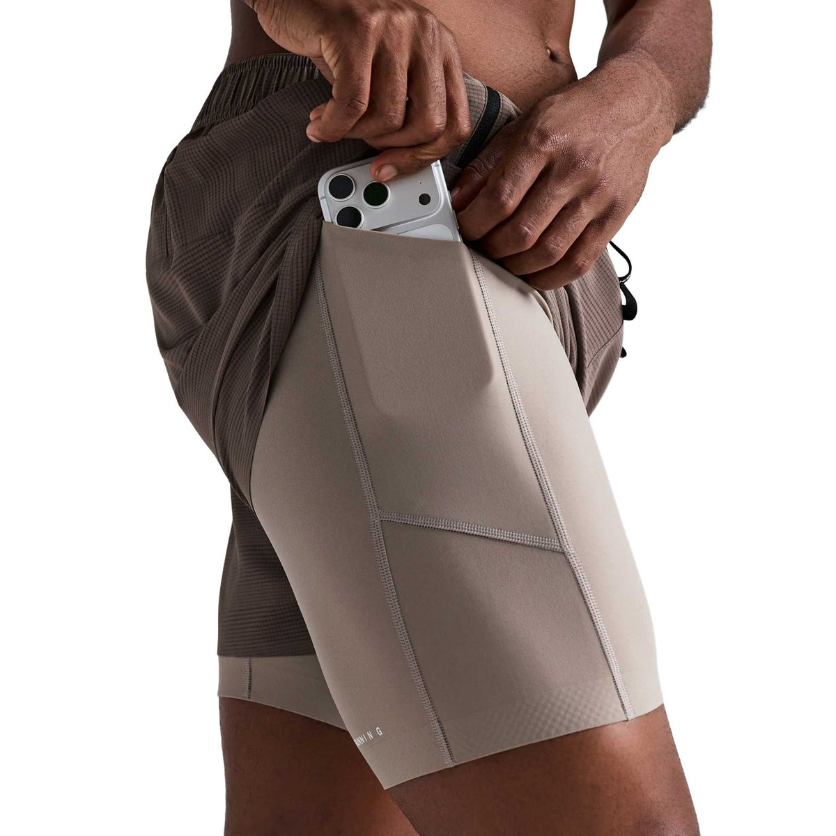 Men's CoolGrid Duo Short - Cocoa