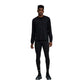 Men's Micromesh Performance Long Sleeve Tee - Black/Aegean Reflective