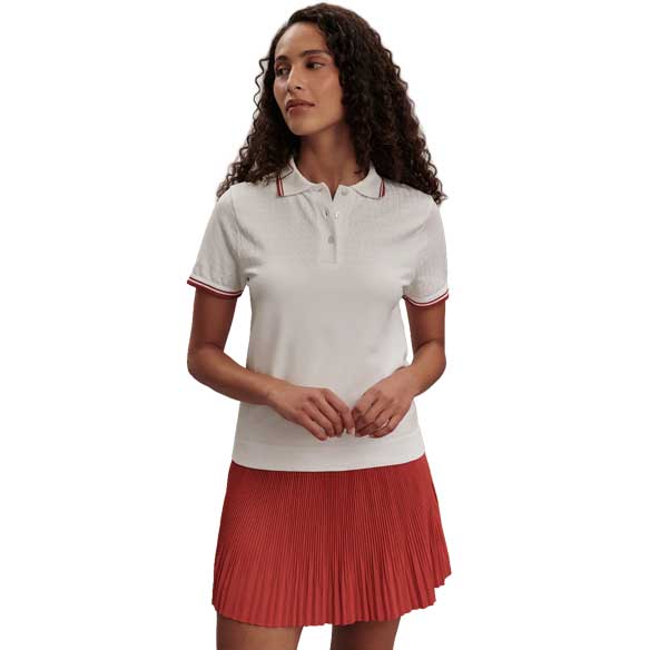 Women's Mickey Seamless Polo - White