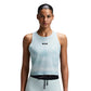 Women's Lightweight Racing Top Singlet - Growing Grid Lagoon/Mist