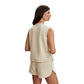 Women's Marla Button Placket Tank - Pristine