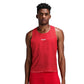 Men's Shredder Engineered Mesh Tank - Undulating Gradient Check Oxide Red