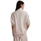 Women's Molly Half Zip Longline Sweat - Ivory Marl
