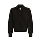 Women's Lucine Button Front Sweat - Black