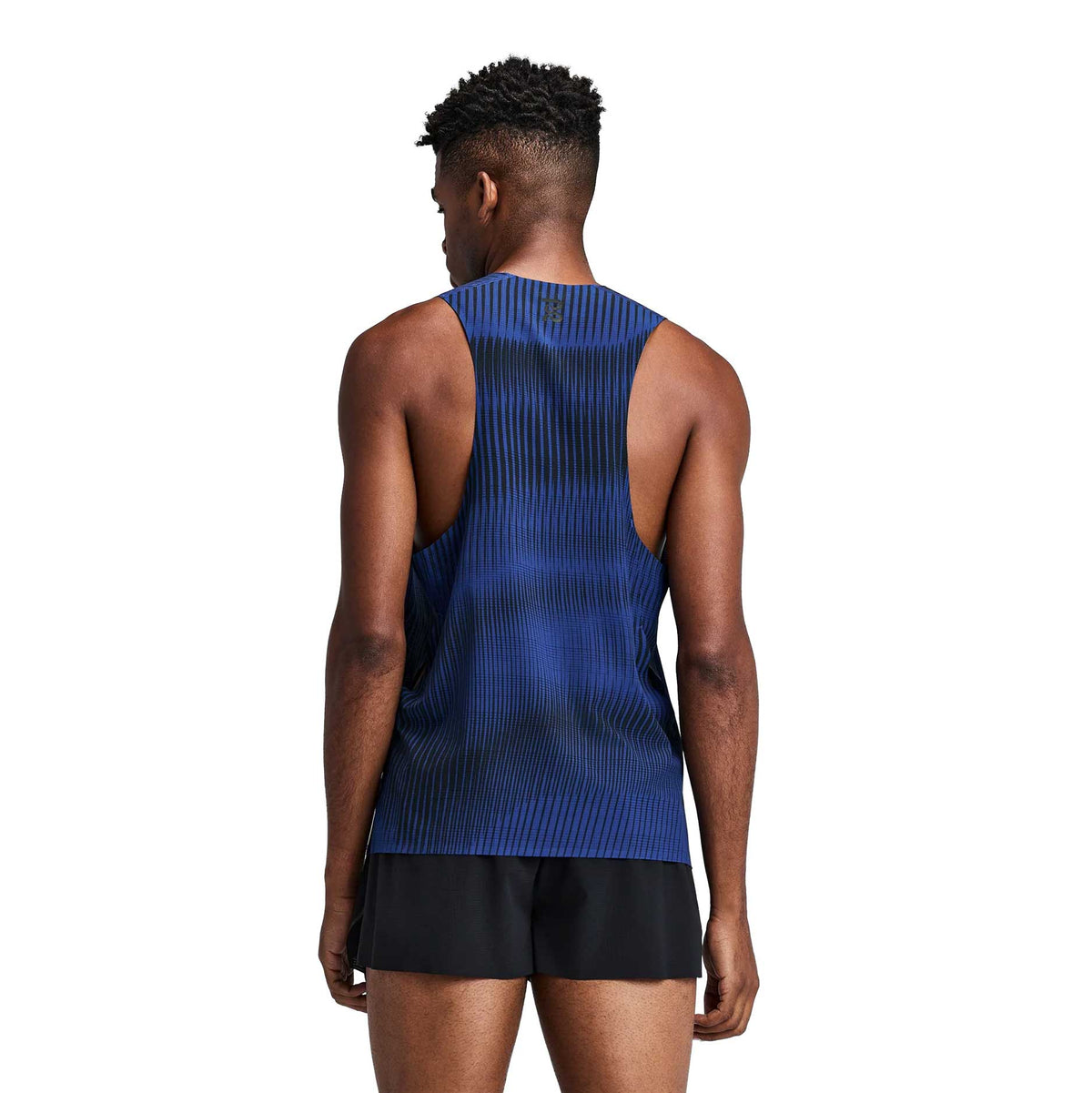 Men's CoolGrid™ Training Singlet - Thick Thin Line Bauhaus Blue