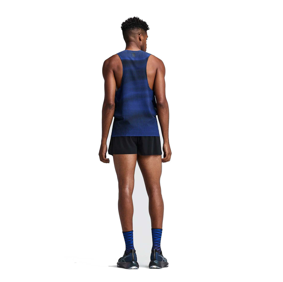 Men's CoolGrid™ Training Singlet - Thick Thin Line Bauhaus Blue