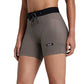 Women's Striped Cadense 5" Compression Short - Cocoa/Concrete Taupe