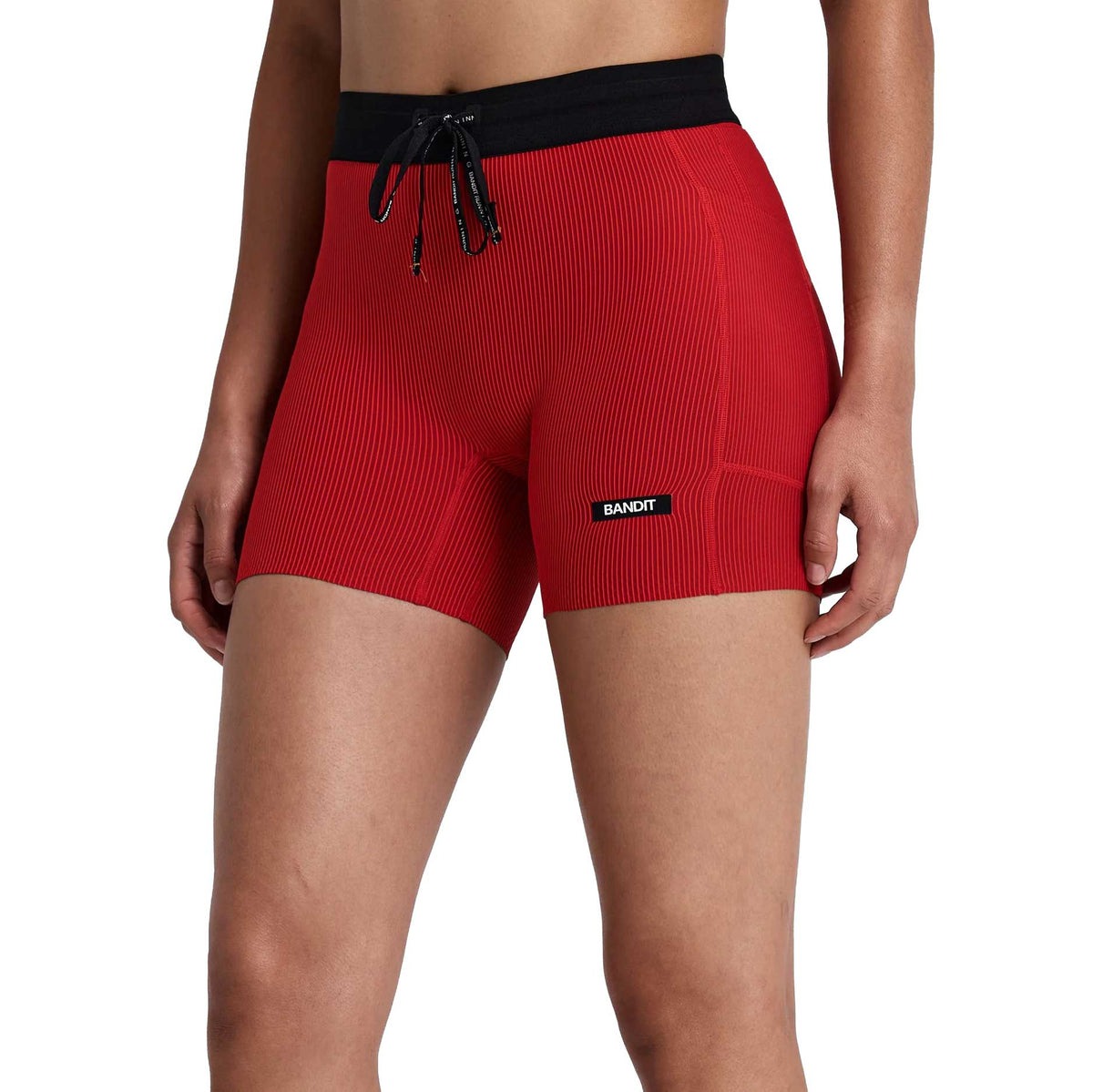 Women's Striped Cadence 5" Compression Short - Oxide Red/Signal Red