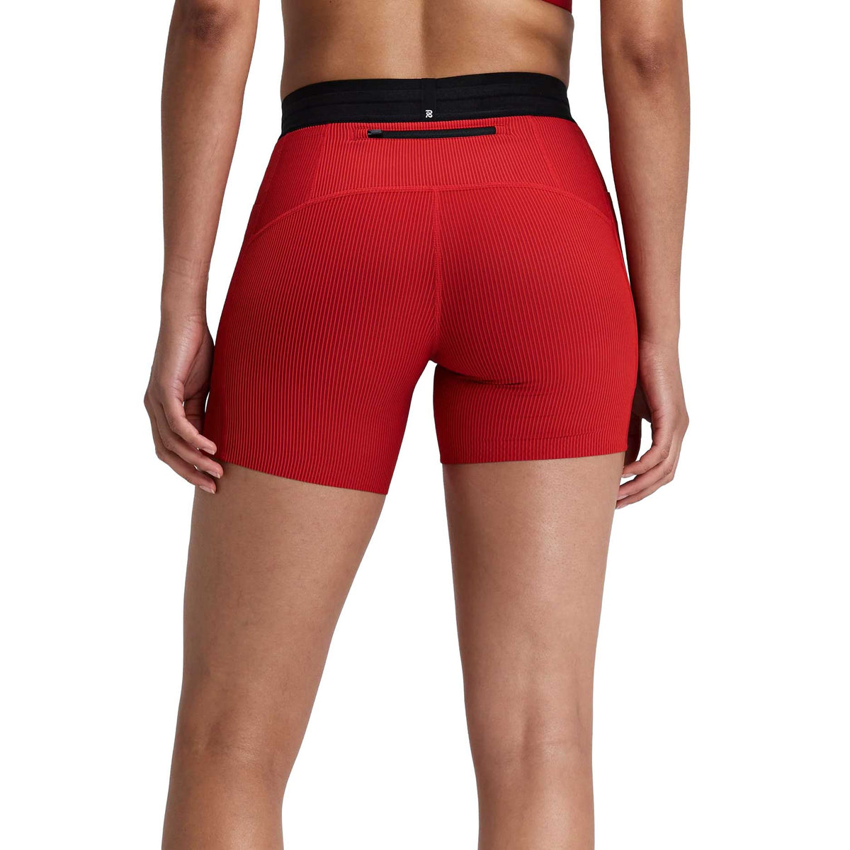 Women's Striped Cadence 5" Compression Short - Oxide Red/Signal Red