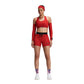 Women's Scoop Neck Stripe Cadence Bra - Oxide Red/Signal Red