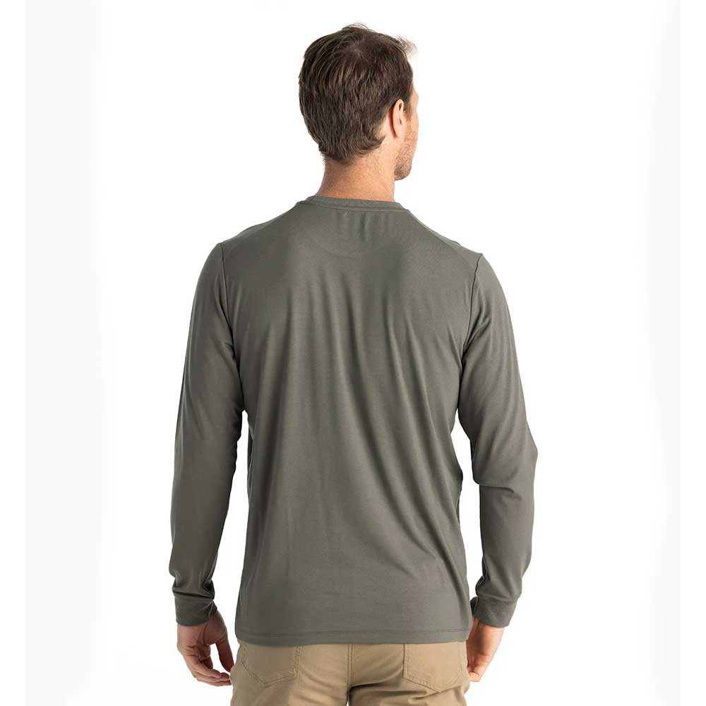 Men's Bamboo Flex Long Sleeve Pocket Tee - Fatigue