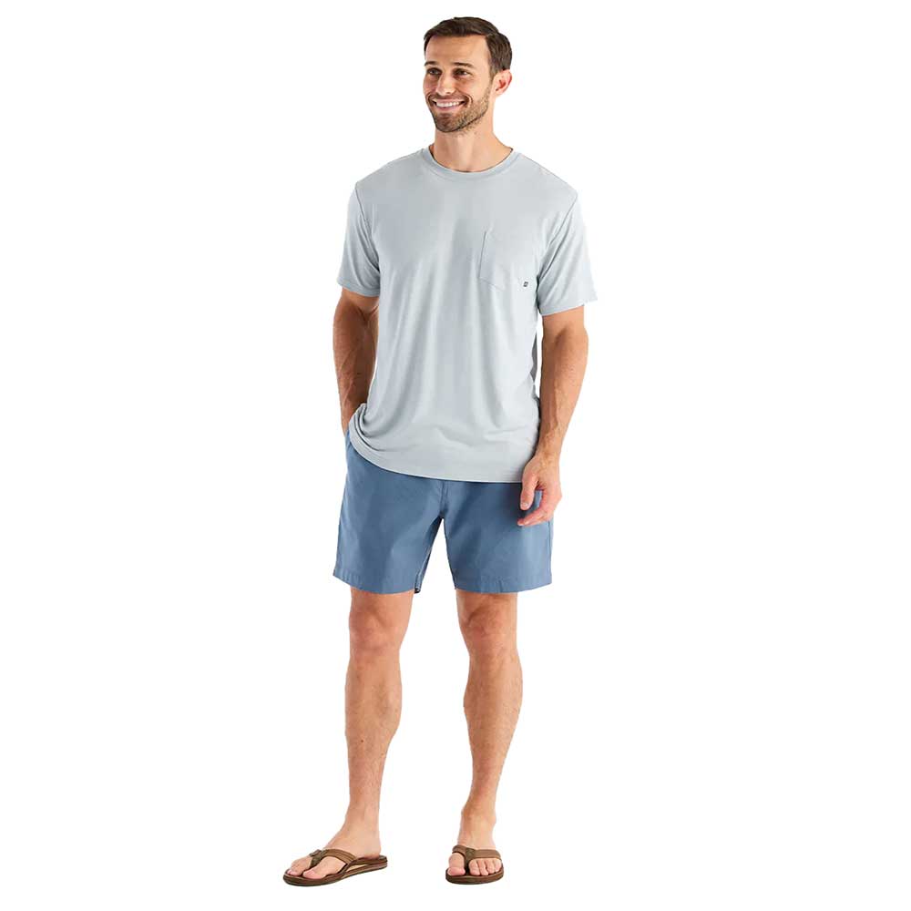 Men's Bamboo Flex Pocket Tee - Heather Aspen Grey