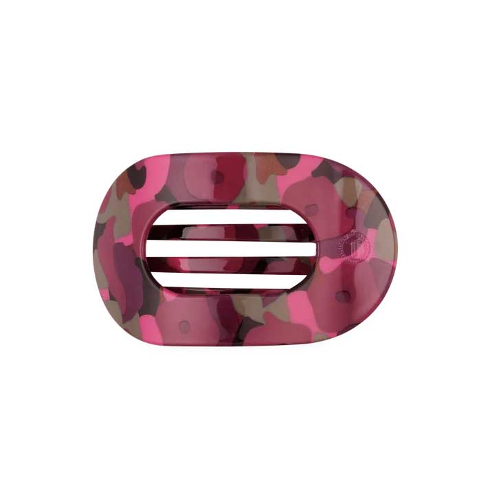 Flat Round Hair Clip Medium - Garden Glam