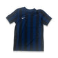 Youth Short Sleeve Striped Division IV Jersey - College Navy