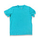 Men's Short Sleeve Melange Shirt-Green