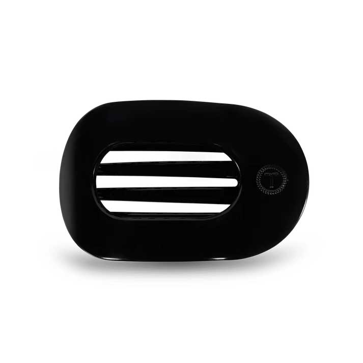 Flat Round Hair Clip Medium - Jet Black