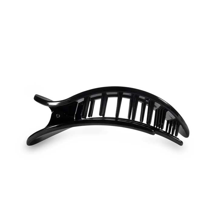 Flat Round Hair Clip Medium - Jet Black