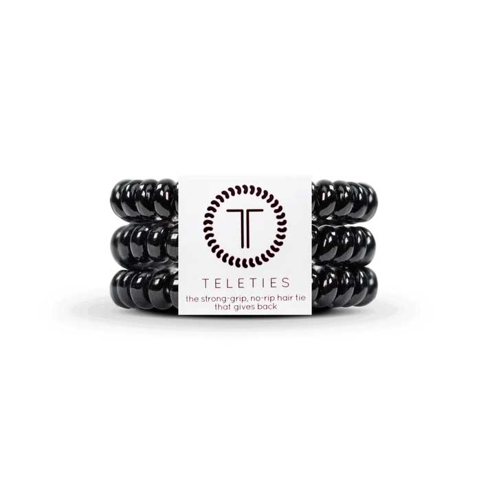 Hair Ties Small 3-Pack - Jet Black