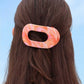 Flat Round Hair Clip Medium - Just Keep Swimming