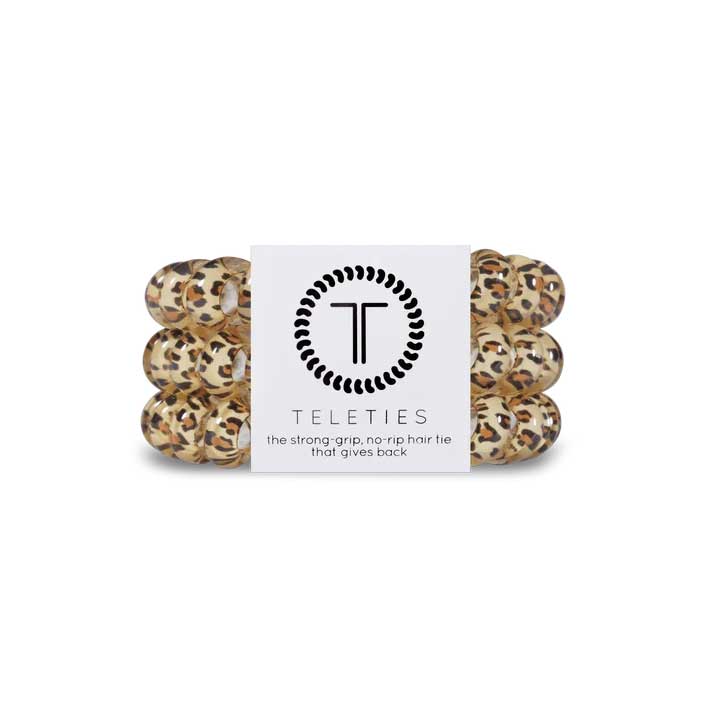 Hair Ties Large 3-Pack - Leopard