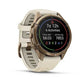 fenix 9 Pro, 43mm - Autumn Gold Titanium with Cream/French Gray Silicone Band