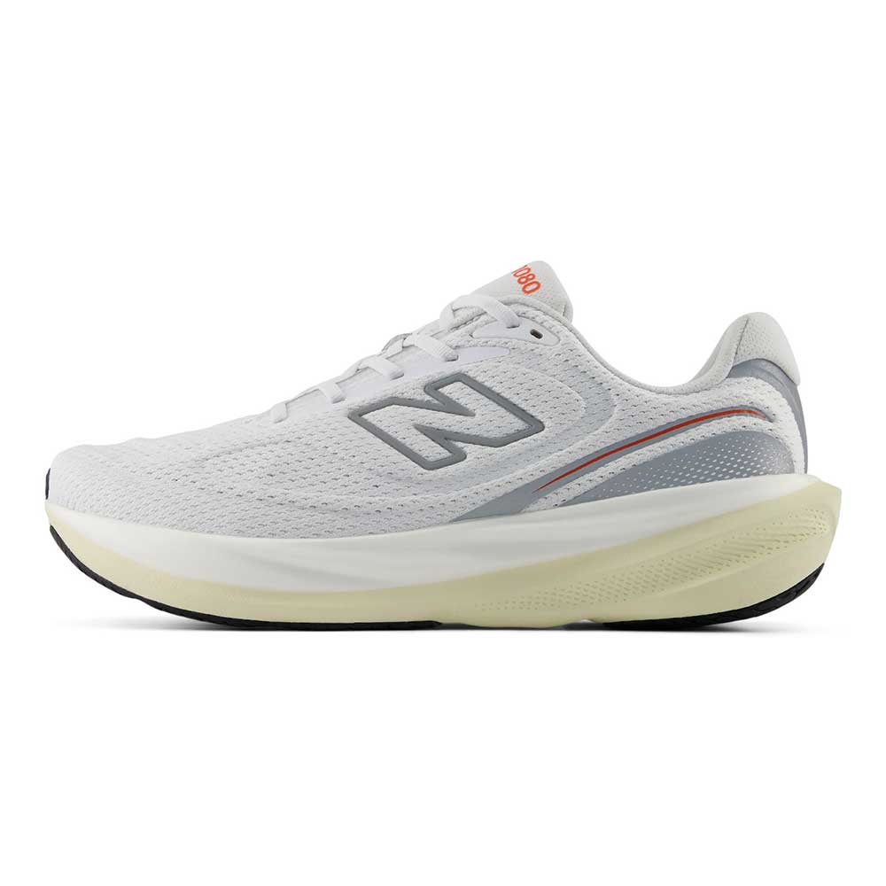 Men's 1080v15 Running Shoe - NB 103 White/Neo Flame - Regular (D)