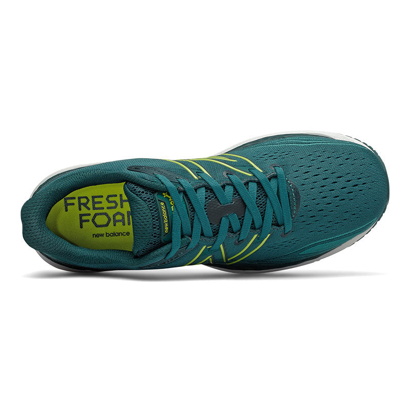 Men's Fresh Foam 860v12 Running Shoe - Mountain Teal/Sulphur Yellow - Regular (D)