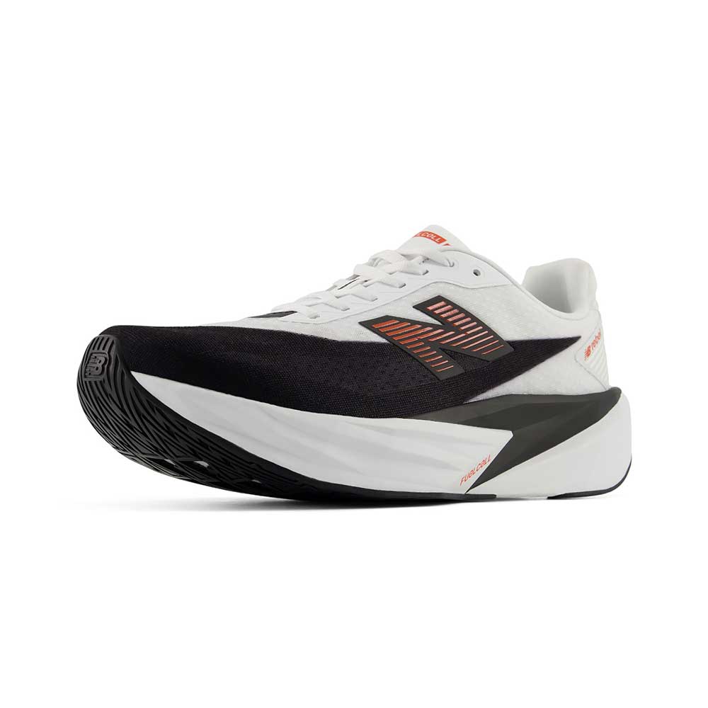 Men's FuelCell Rebel v5 Running Shoe - NB 103 White/Neo Flame - Regular (D)