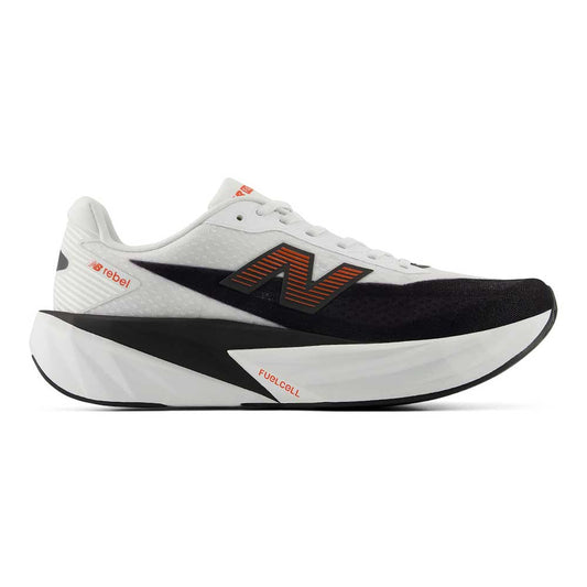 Men's FuelCell Rebel v5 Running Shoe - NB 103 White/Neo Flame - Regular (D)